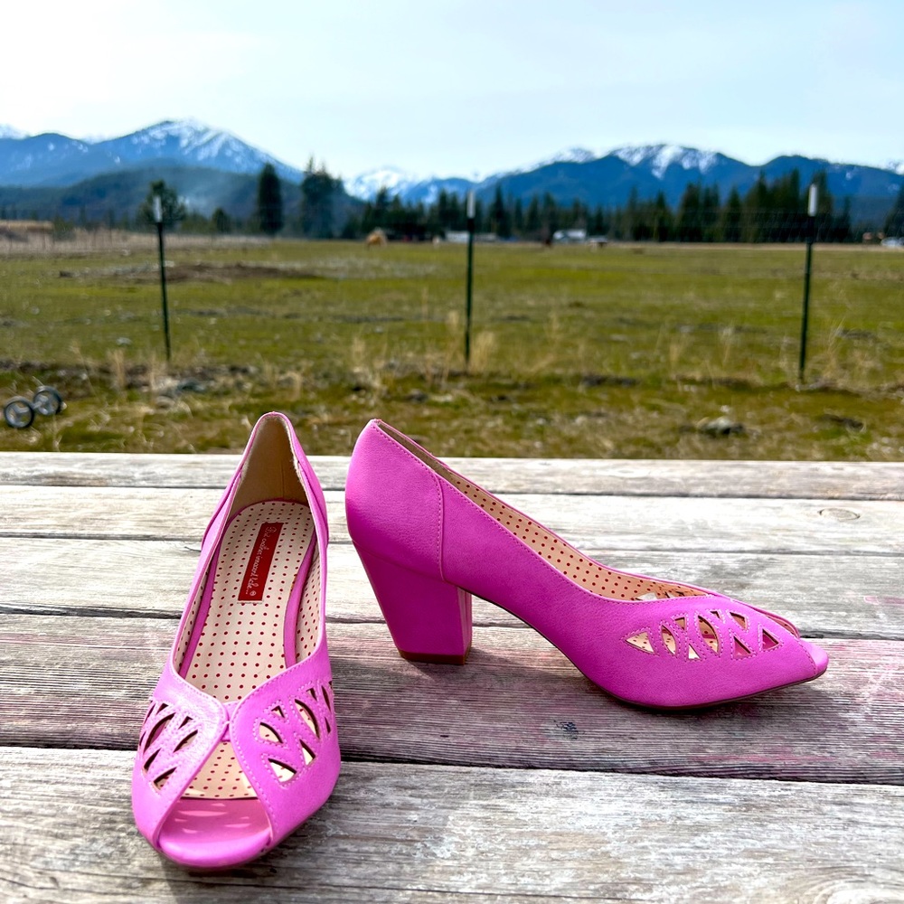 BAIT footwear womens, pink heeled
